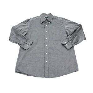 Vintage 2000s Club Room Grey Button Up Shirt Men’s